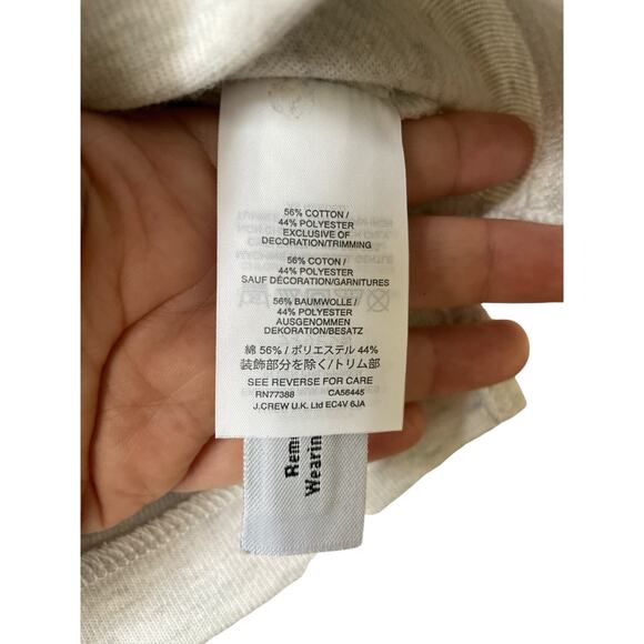 J. Crew Gray Tie Sleeve Knit Sweater Women’s Size S - Picture 5 of 6